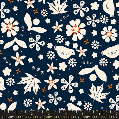 Sugar Maple by Alexia Marcelle Abegg, Pollinator Birds, Navy (RS4091 16)