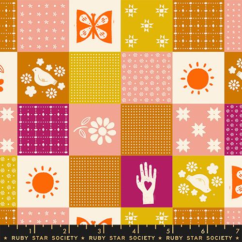 Sugar Maple by Alexia Marcelle Abegg, Songbird Patchwork, Melon (RS4089 14)