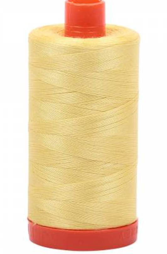 Aurifil 50 wt, 1422 yards, Lemon - 2115