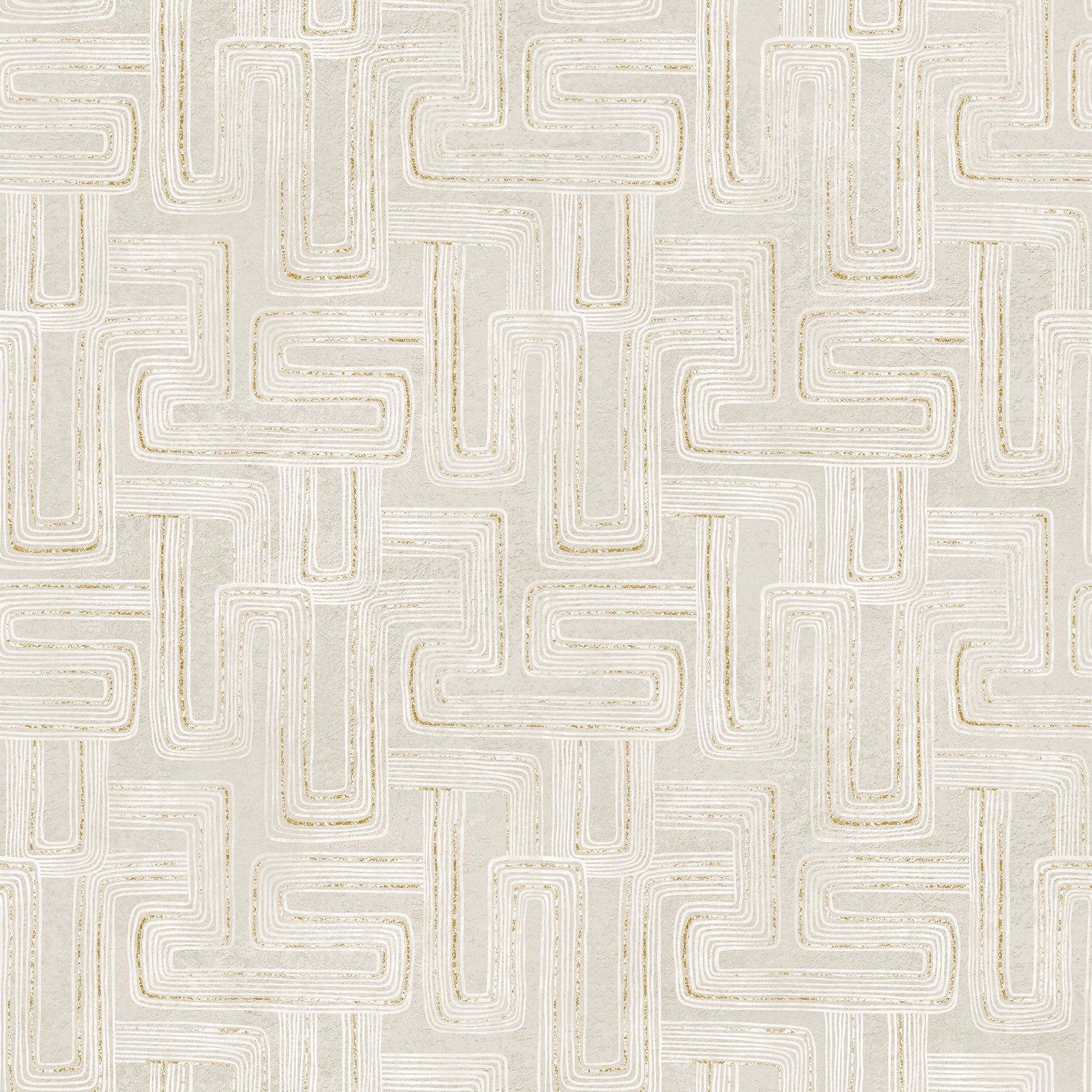 Gatsby by Deborah Edwards for Figo Fabrics, Rectangles, Taupe Cream