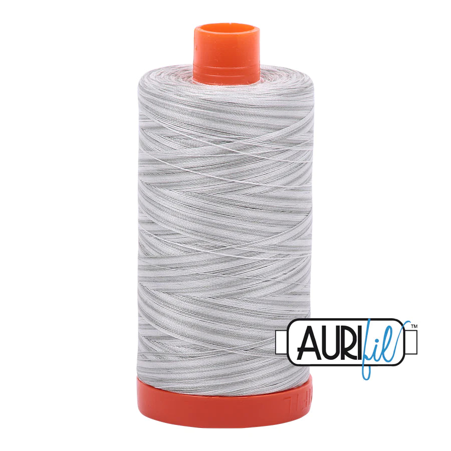 Aurifil 50 wt, 1422 yards, Silver Moon (Variegated) - 4060
