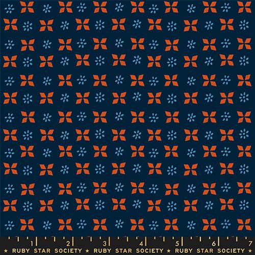 Sugar Maple by Alexia Marcelle Abegg, Block Print, Navy (RS4092 19)