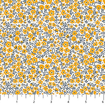 Pocket Posies by Figo Studio, Floral Dapple, Gold