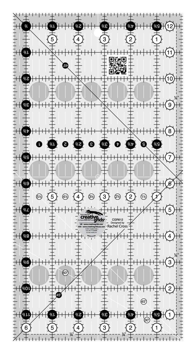 Creative Grids Ruler 6.5" x 12.5"