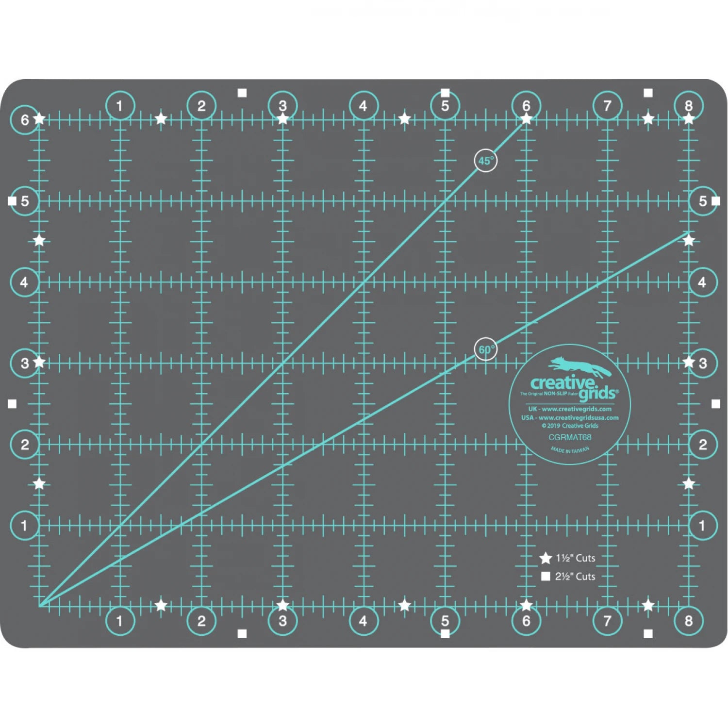 Creative Grids Self-Healing Cutting Mat - 6" x 8"