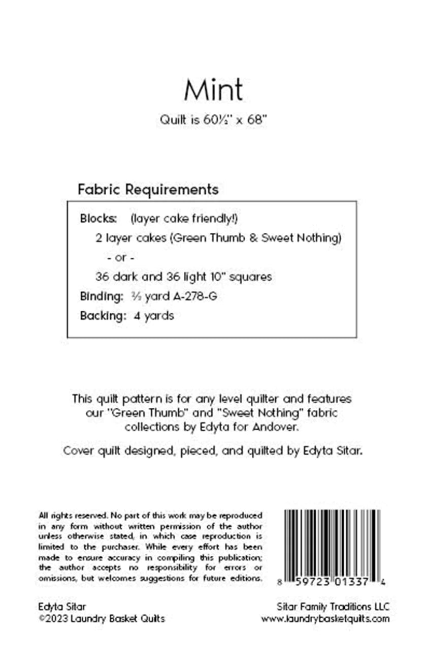 Mint Quilt Pattern