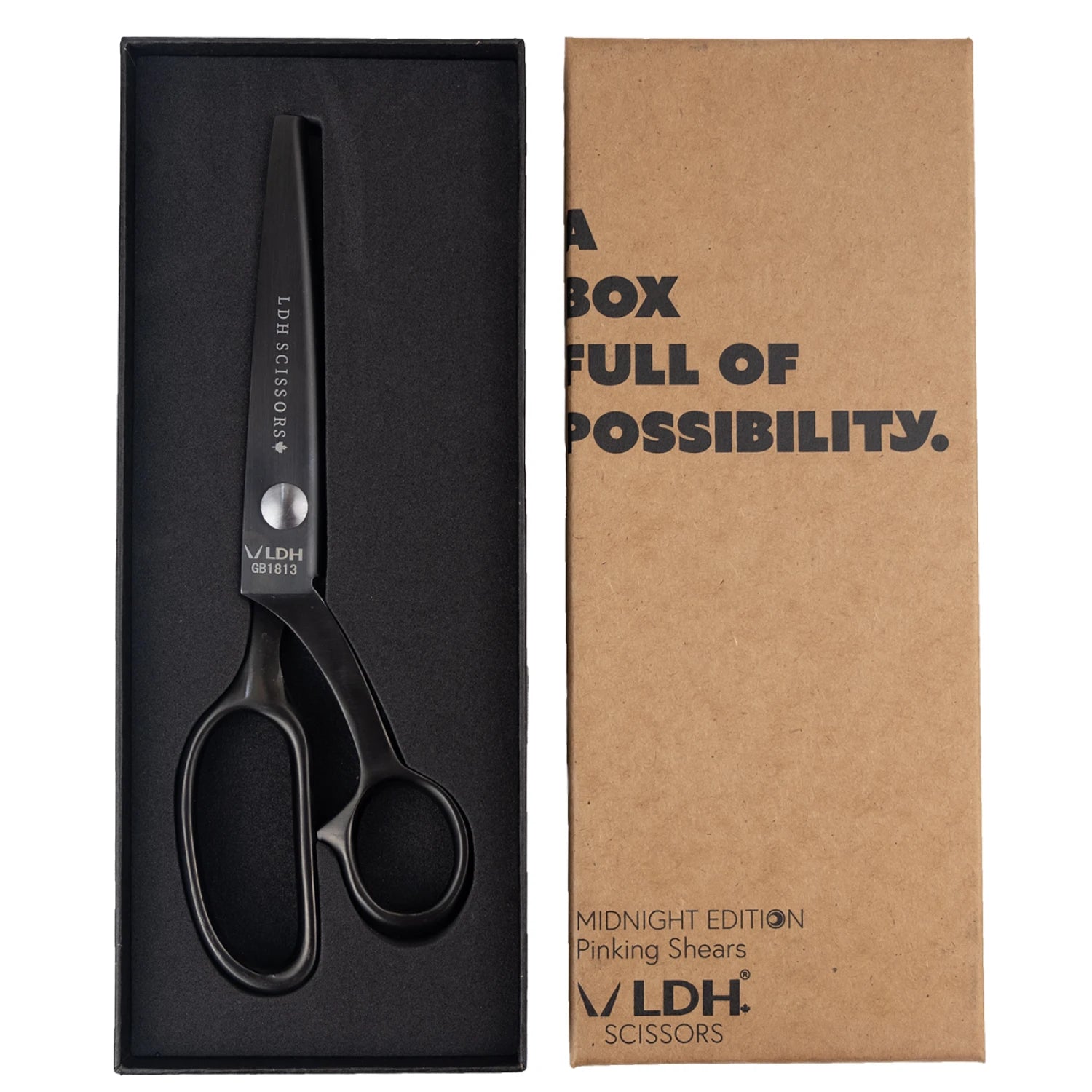 LDH - Lightweight Pinking Shears - 9" Midnight Edition