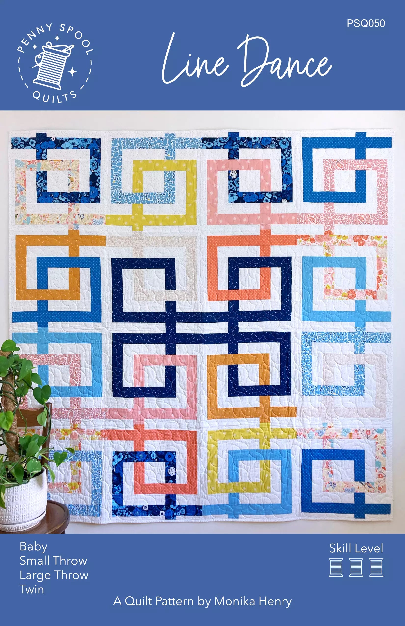 Penny Spool Quilts Patterns, Line Dance Quilt Pattern