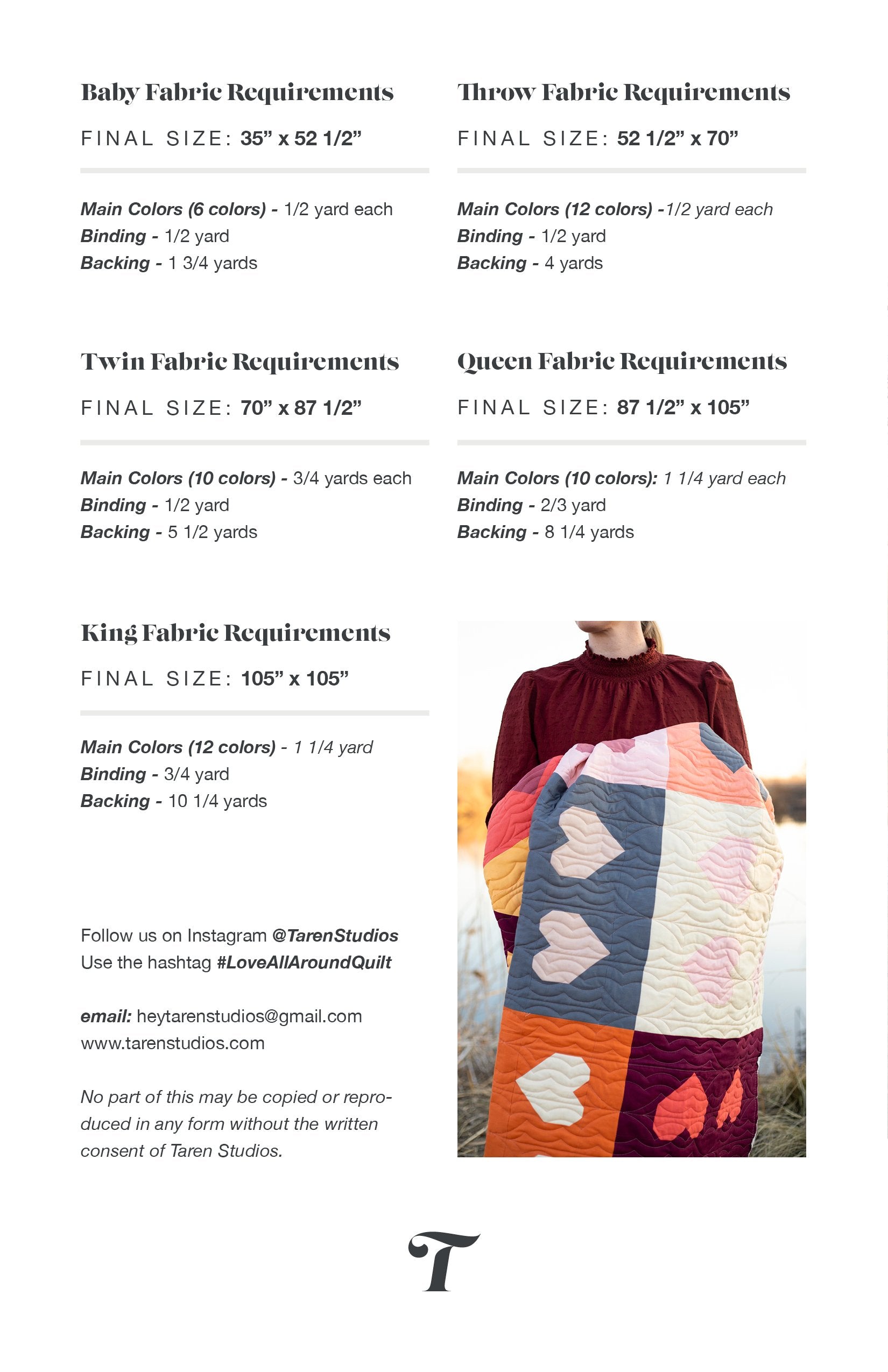 Love All Around Quilt Pattern