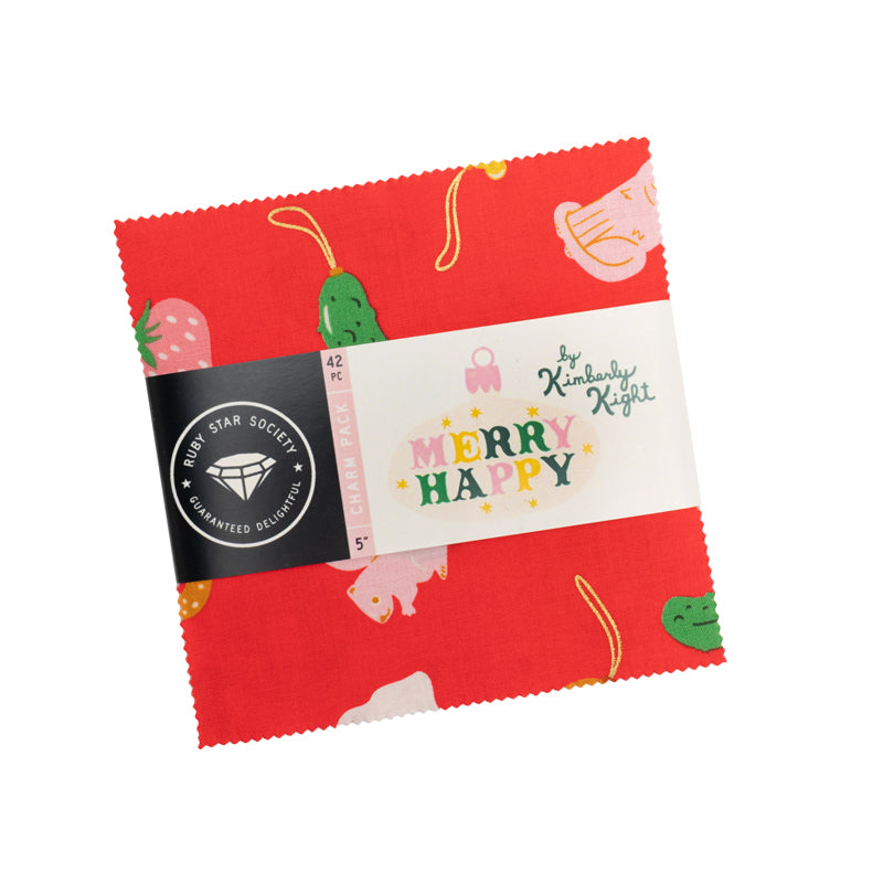 Ruby Star Society Charm Pack, Merry Happy