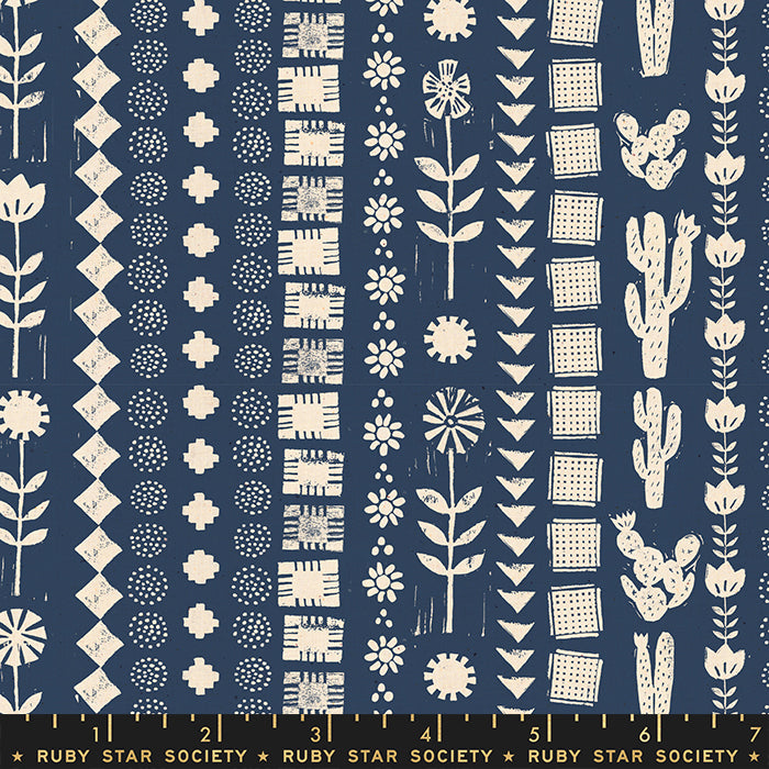 Heirloom by Alexia Abegg for Ruby Star Society, Garden Rows - Bluebell