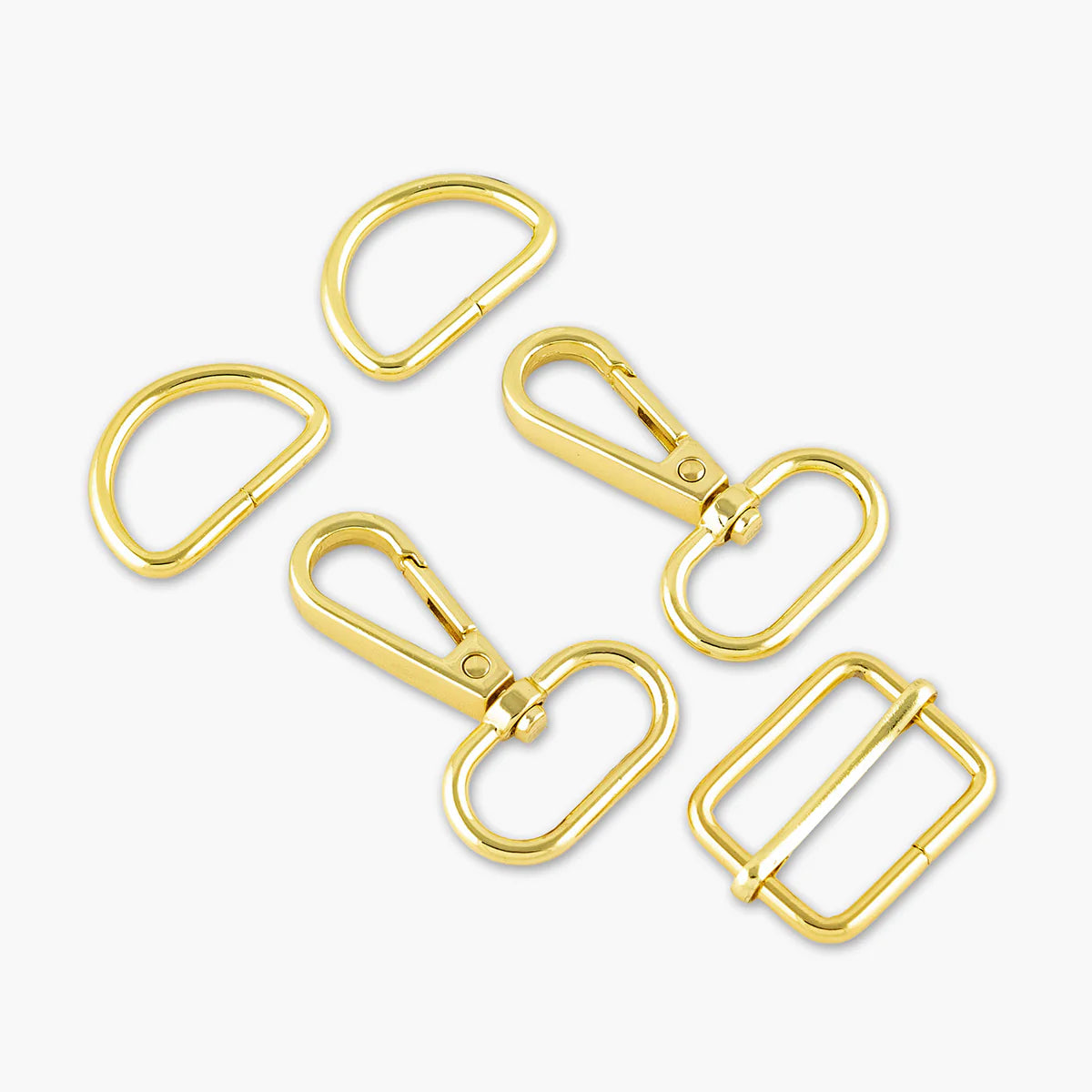 Sallie Tomato Level 3 Basic Hardware Set, 1" - Gold, 5 pc.