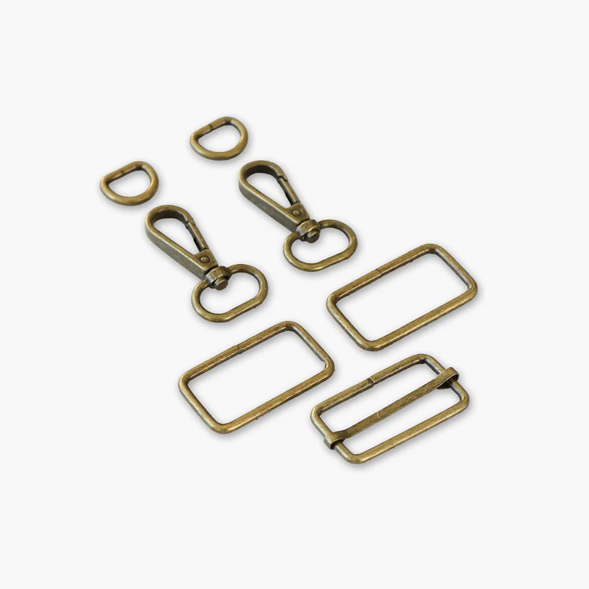 Sallie Tomato Wide Webbing Strap Hardware Kit 1.5" - Antique