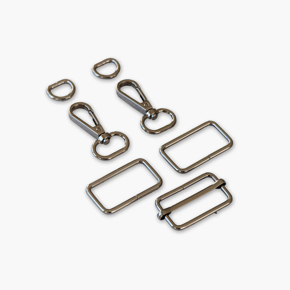 Sallie Tomato Wide Webbing Strap Hardware Kit 1.5" - Gunmetal