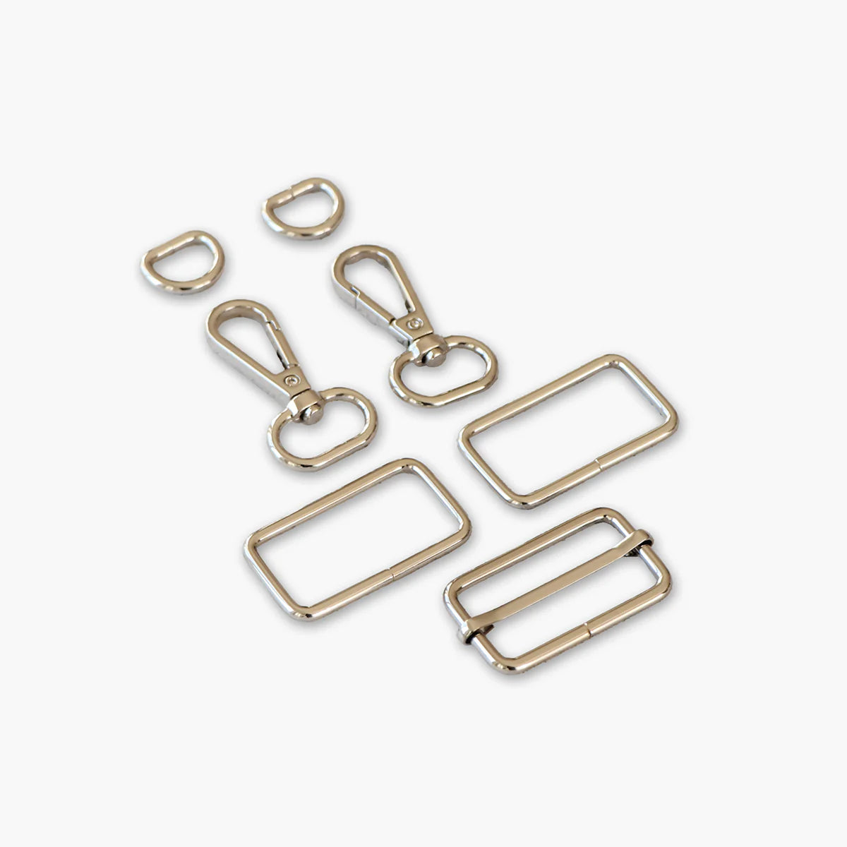 Sallie Tomato Wide Webbing Strap Hardware Kit 1.5" - Nickel
