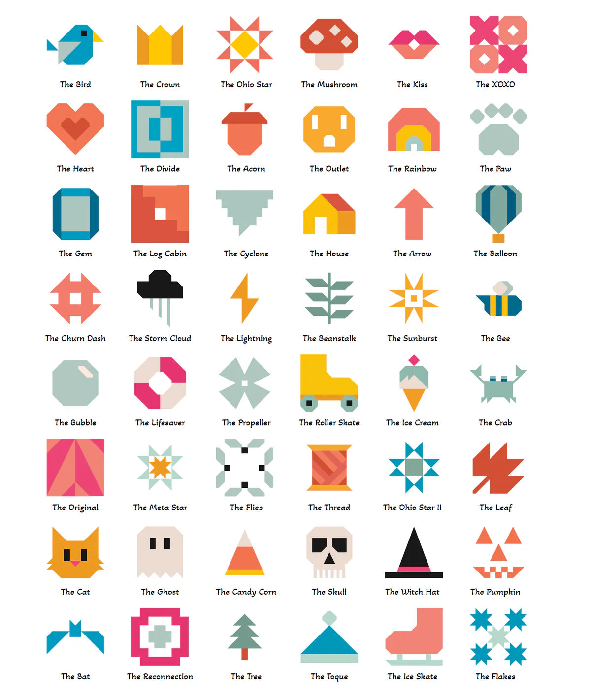 Art East Mini Block Sampler Quilt Pattern