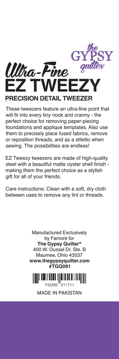 Gypsy Quilter EZ Tweezy, 5.5" Ultra-Fine Point