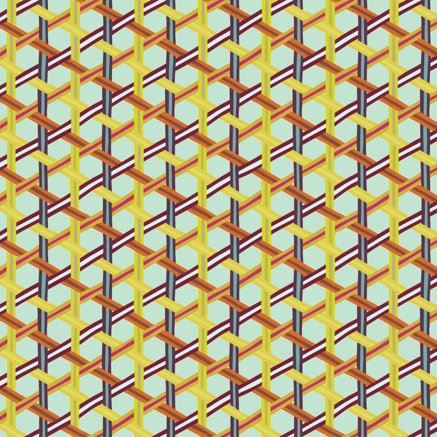 Swatch Book Wicker Weave, Gold