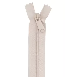 24" Single Slide Zipper -Natural