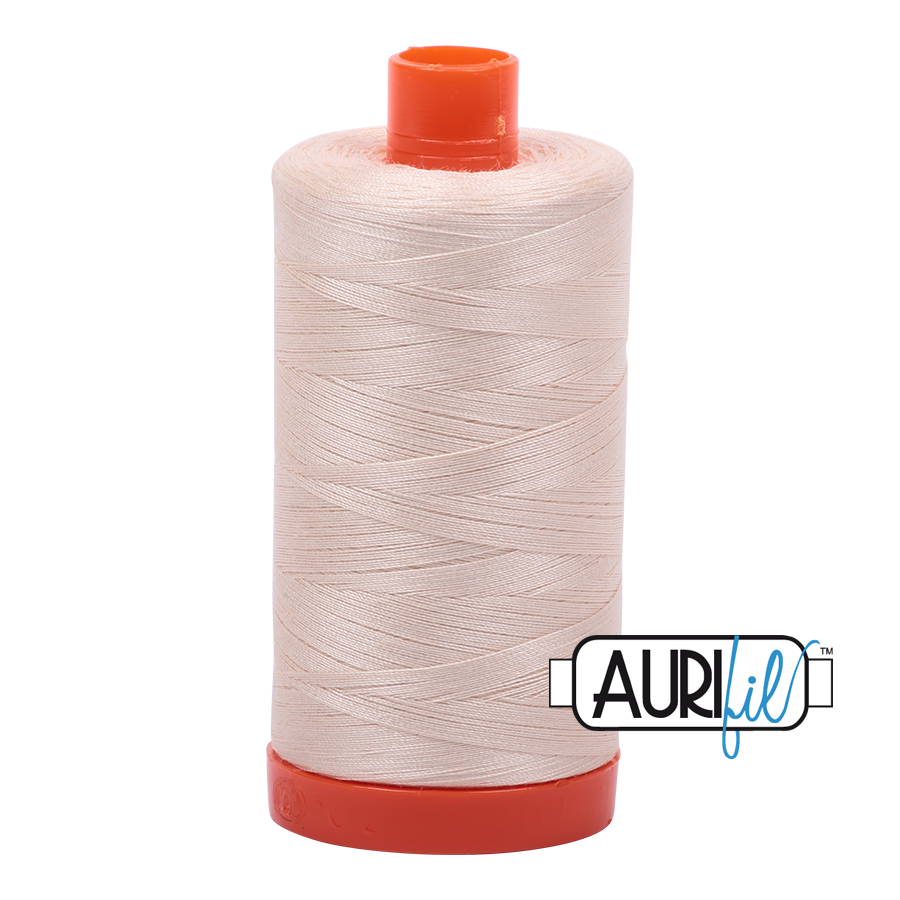 Aurifil 50 wt, 1422 yards, Light Sand - 2000