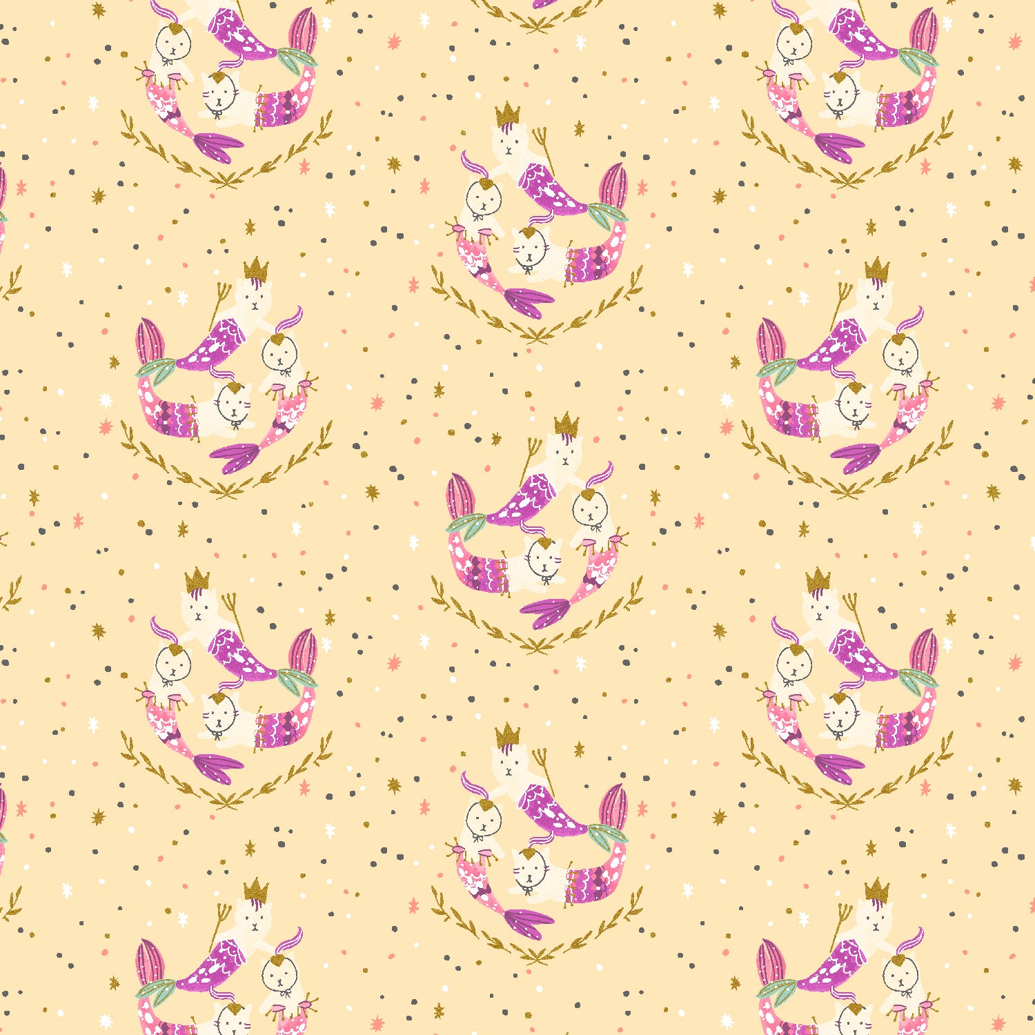 Long Time No Sea by Cotton + Steel, Mermaid Hair, Don't Care - Pale Moon