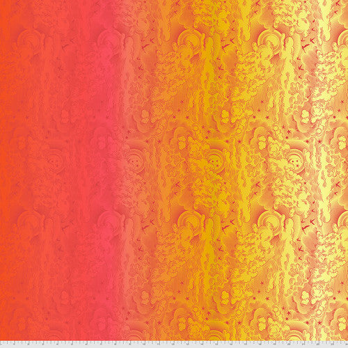 Tula Pink - Little Fluffy Clouds, Mango