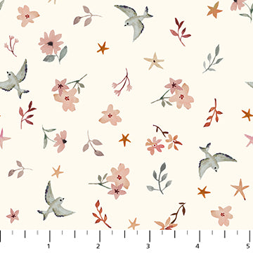 Blossom Breeze, Birds - Cream