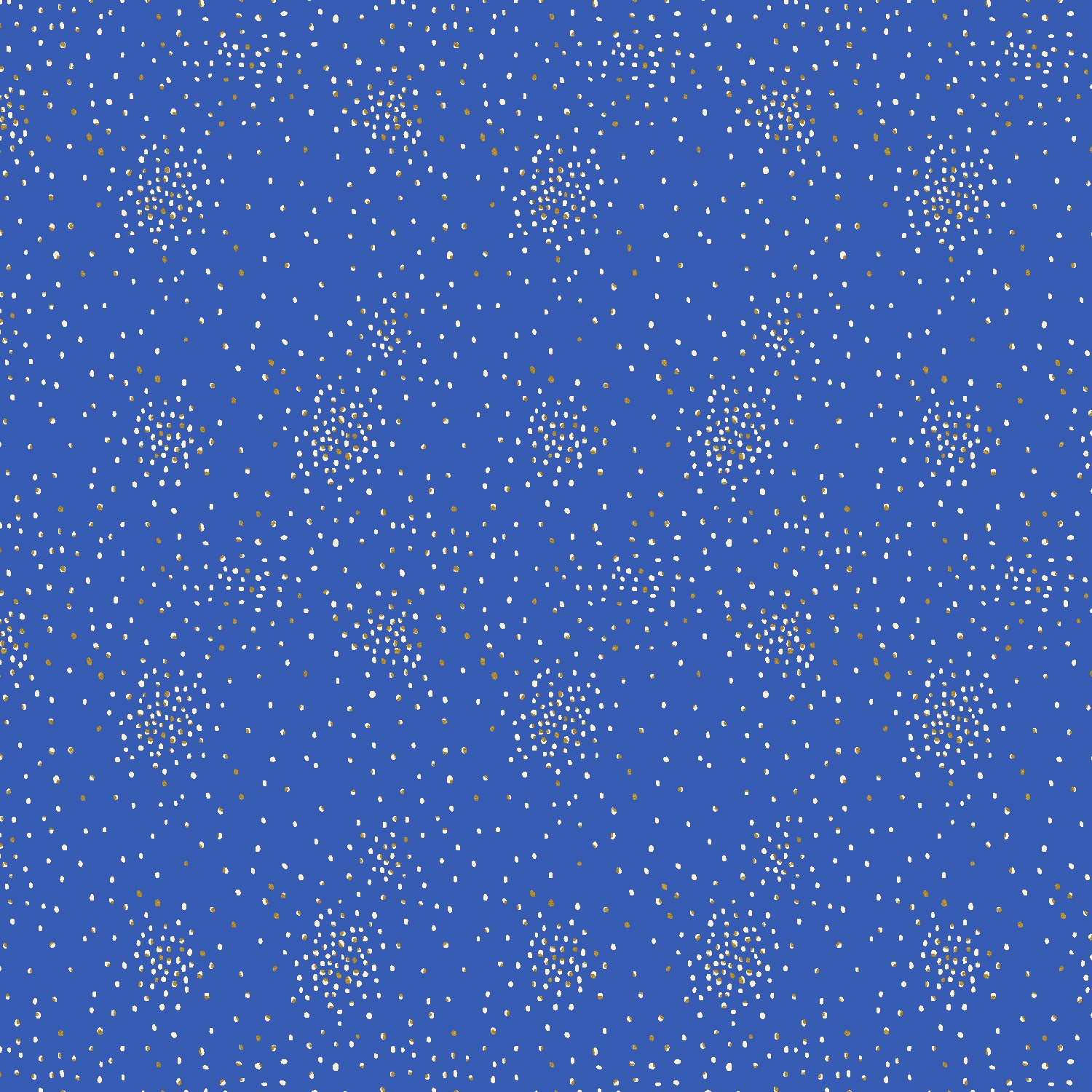 Cotton + Steel Basics - Clusters, Deep Ocean Metallic