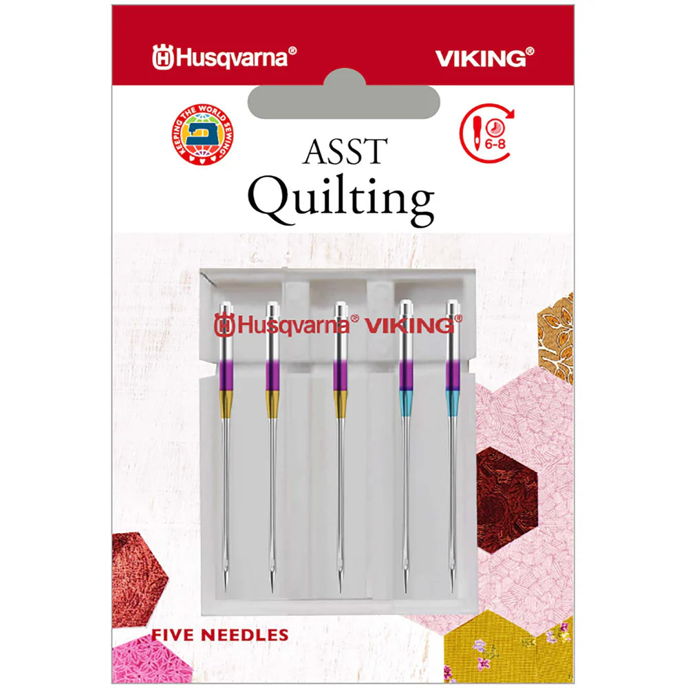 Husqvarna Viking Quilting Needles - Assorted Sizes (5 pack)