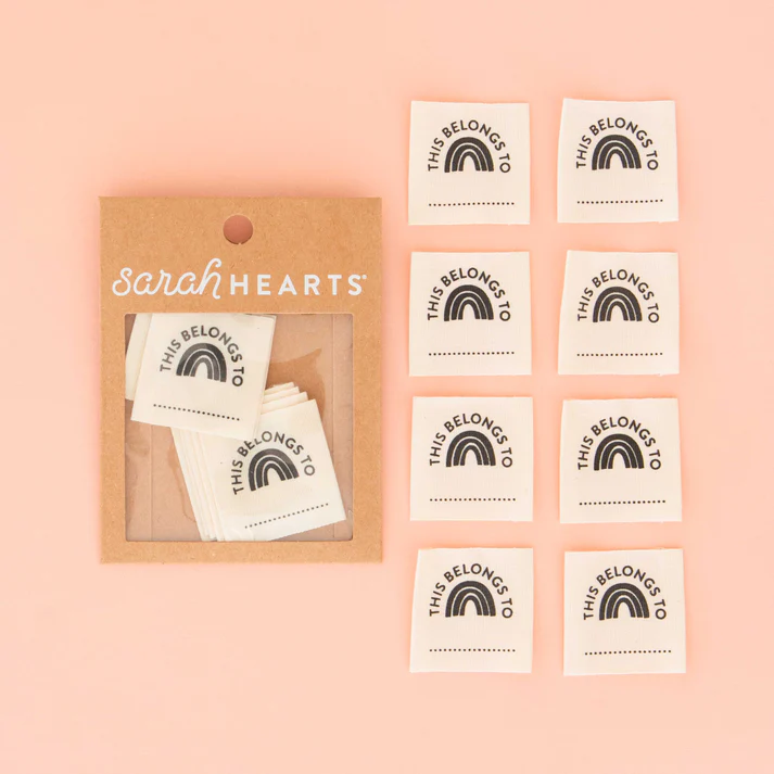 Sarah Hearts - This Belongs To Labels 8 pcs