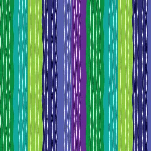 Fresh Fruit by Micheal Miller, Fruit Stripes - Blue
