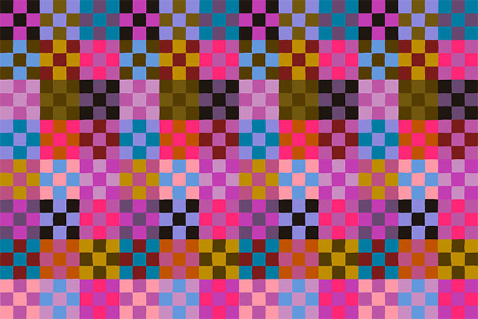 Piecework by Anna Maria Parry for Anna Maria Textiles, Nine Patch, Rich