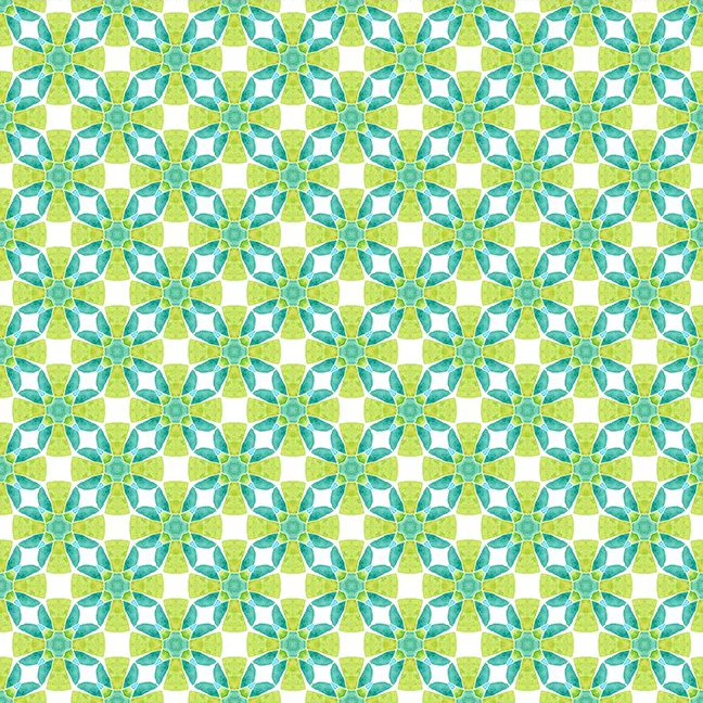 Dragon Friends, Geometric, Green, 8DF