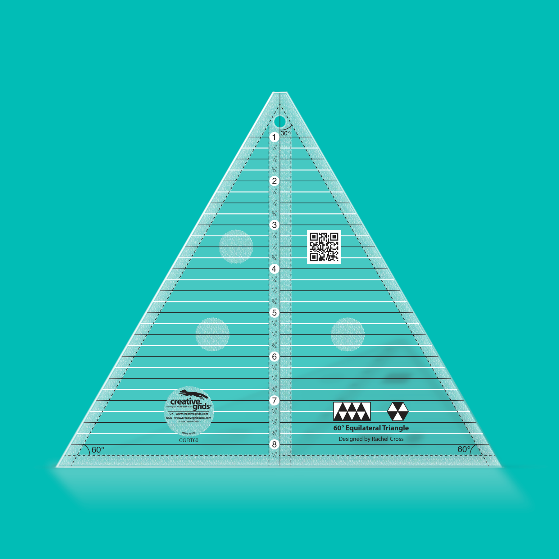 creative grids 60 deg. 8" Triangle Ruler