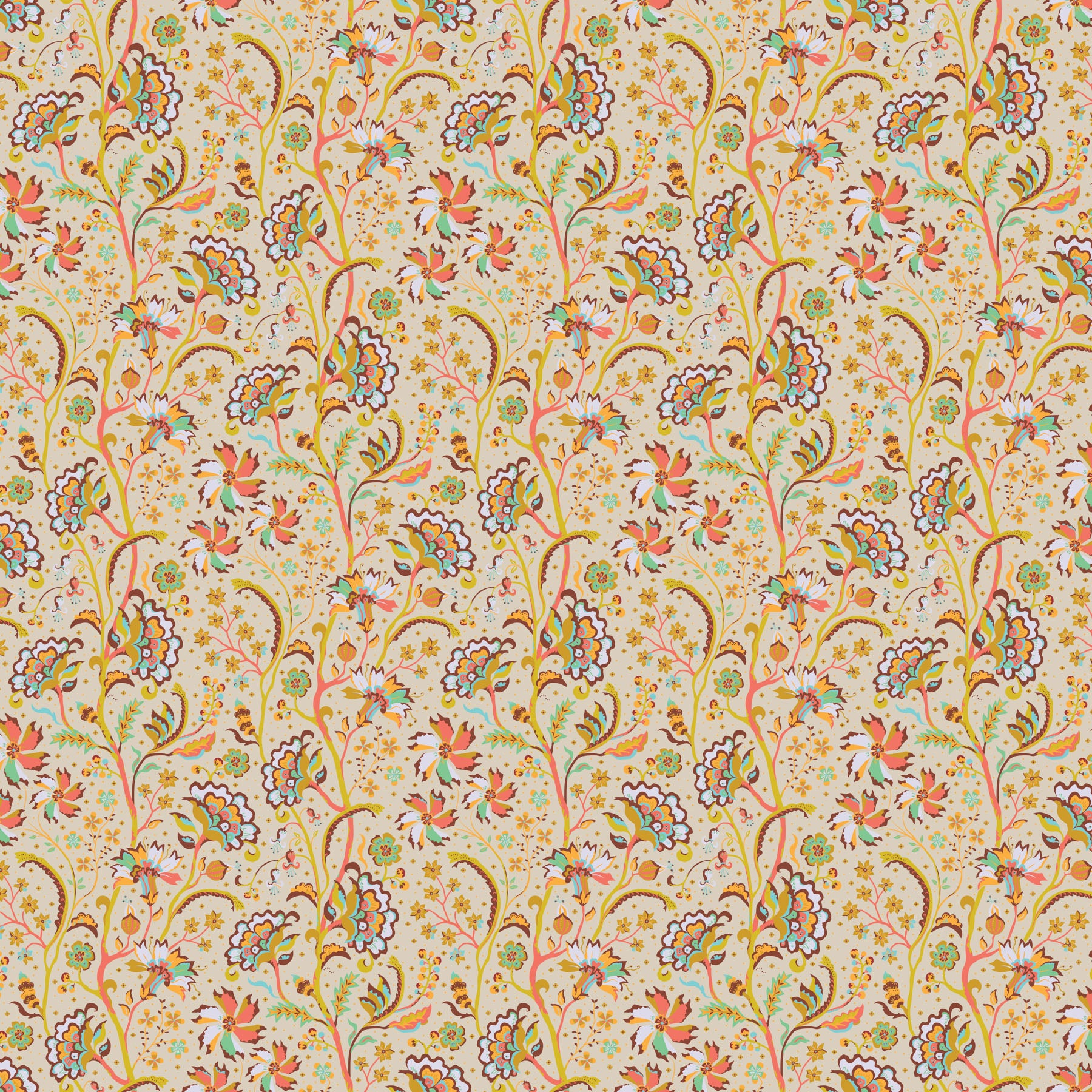 Trade Winds, Ivory - Chintz