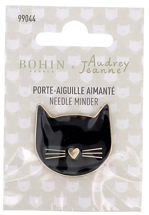 Bohin Needle Minder Black Cat by  Audrey Jeanne