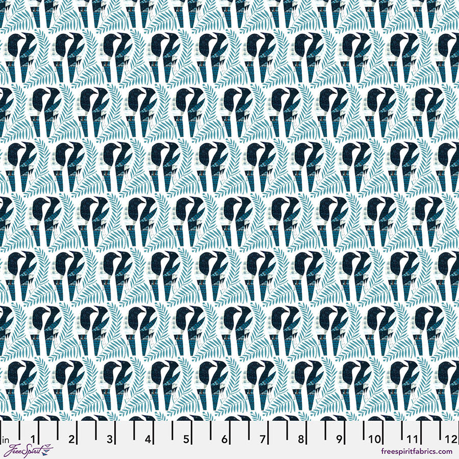 Flying South by Clare Youngs, Magpies, Teal