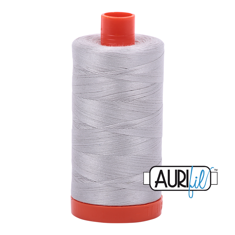 Aurifil 50 wt, 1422 yards, Aluminum - 2615