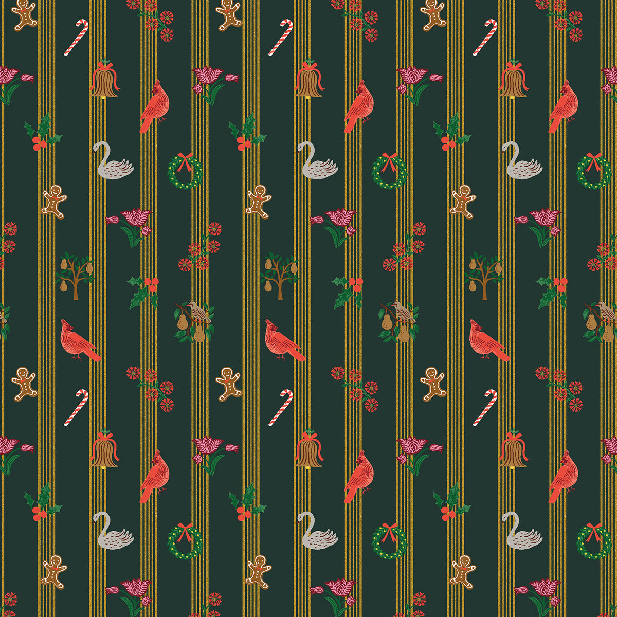 Holiday Classics V by Rifle Paper Co., Yuletide, Evergreen Metallic