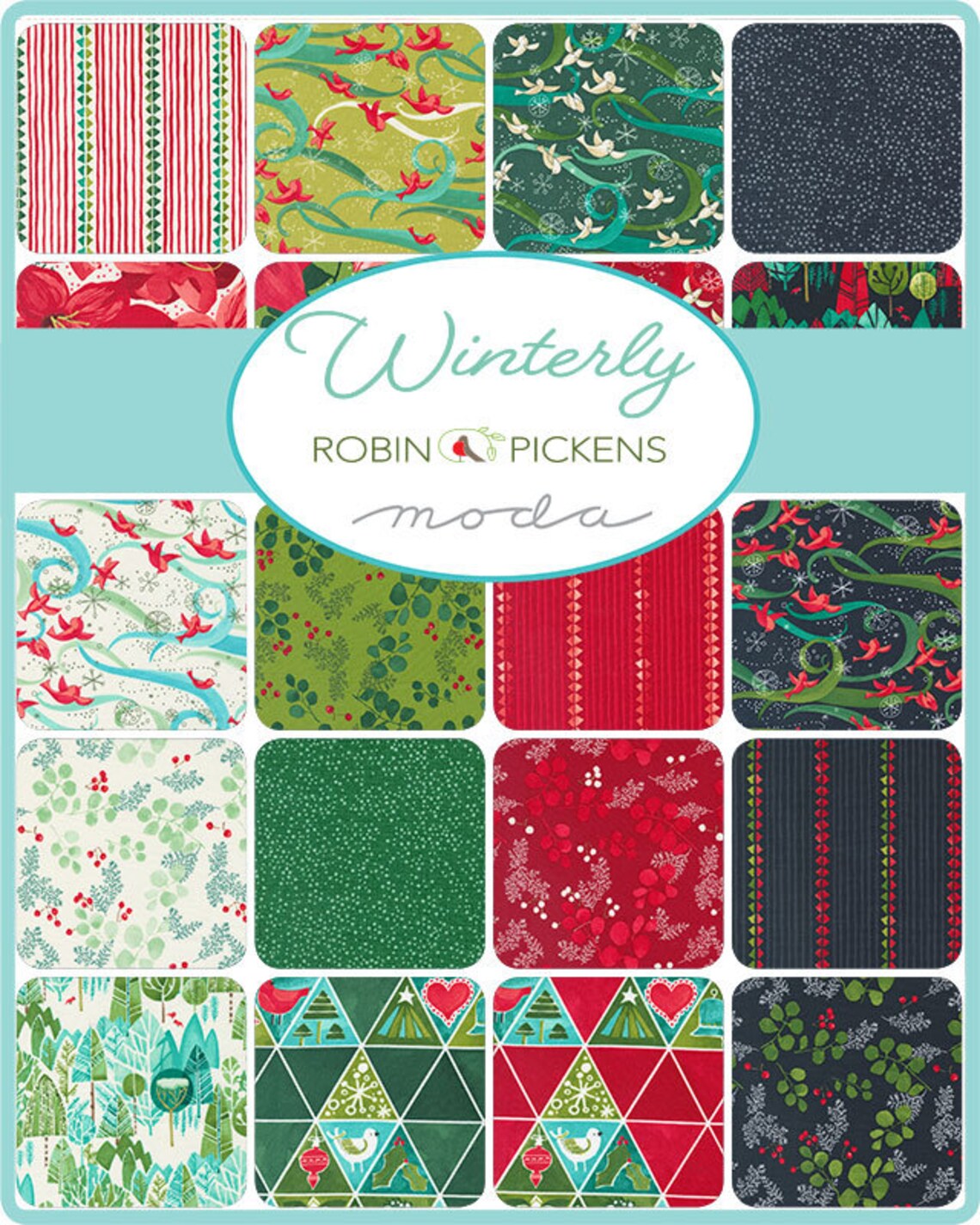 Winterly by Robin Pickens, Charm Pack