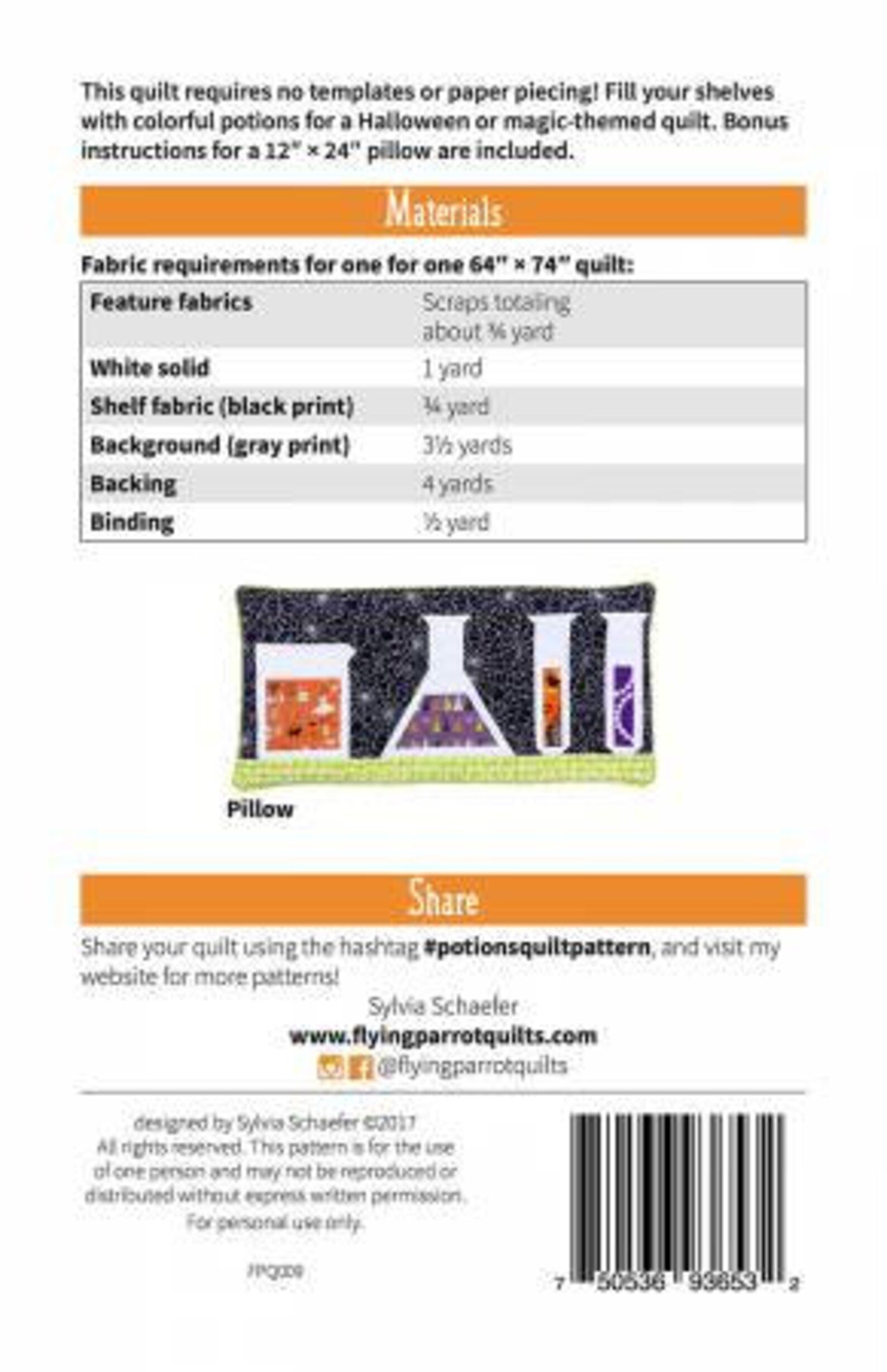 Potions Quilt Pattern