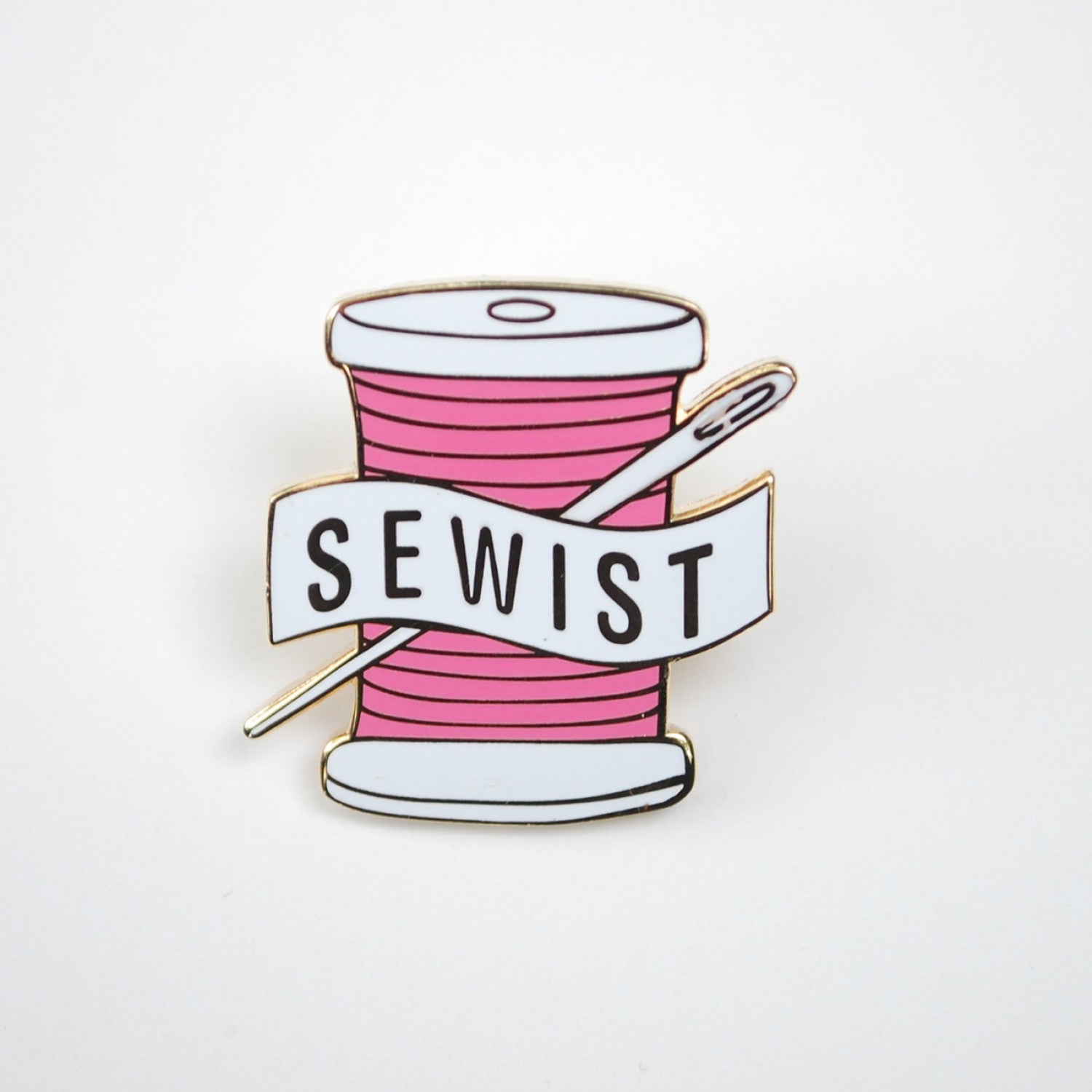 Sewist Enamel Pin Pink