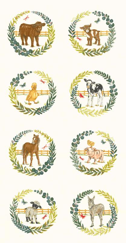 Willow's Farm by Moda , Fat Quarter Bundle  with Panel (27 FQ plus panel)