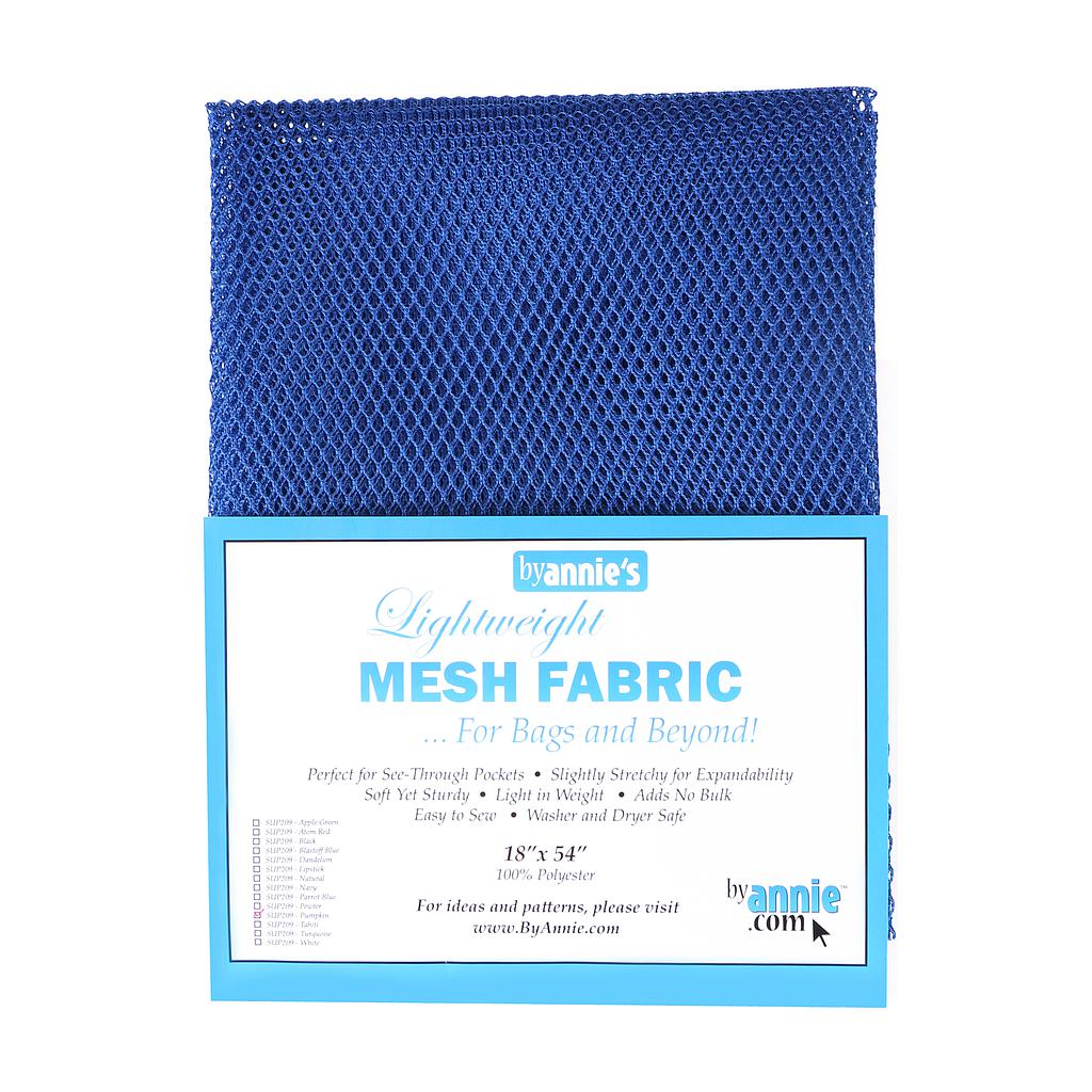 Lightweight Mesh Fabric 18" x 54", Blastoff Blue
