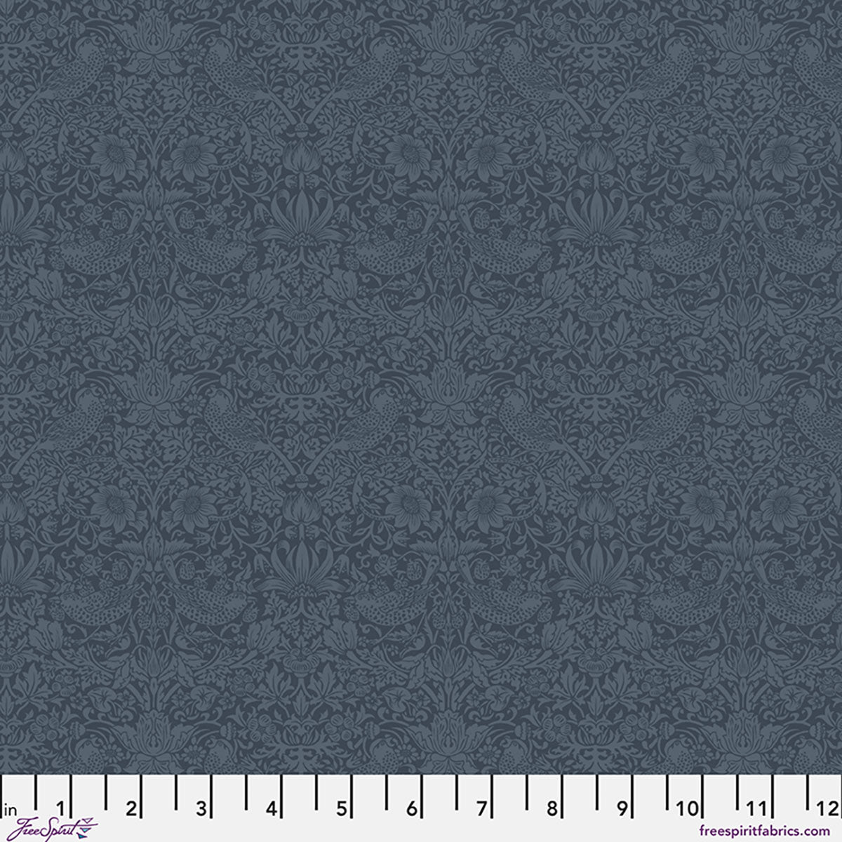 Tonal Strawberry Thief by Morris & Co. for Free Spirit, Inky Fingers