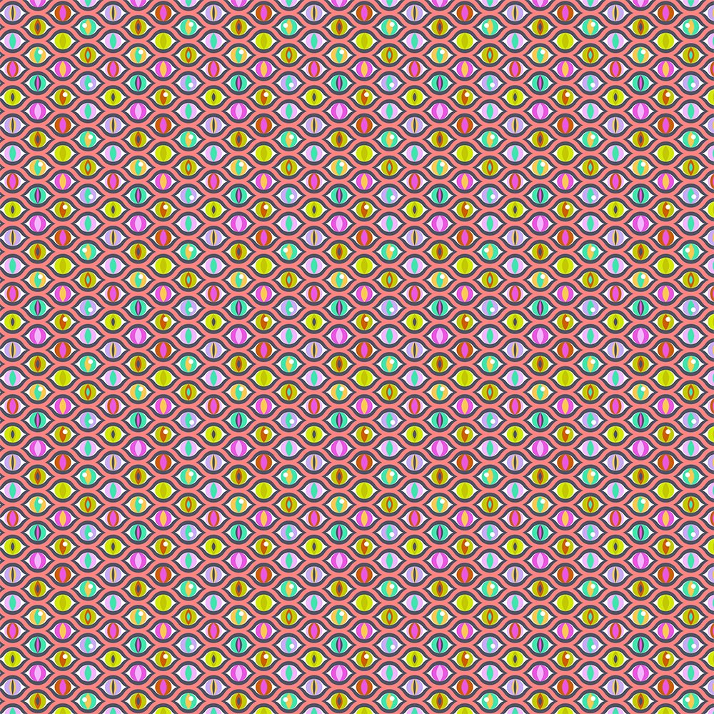 Tabby Road Deja Vu by Tula Pink , Cat Eyes - Prism