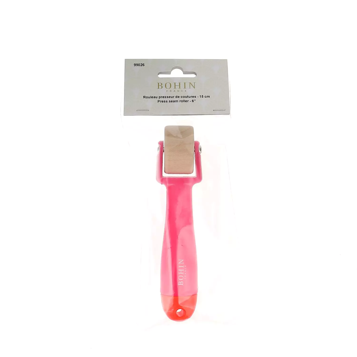 Bohin Pressing Seam Roller - Pink