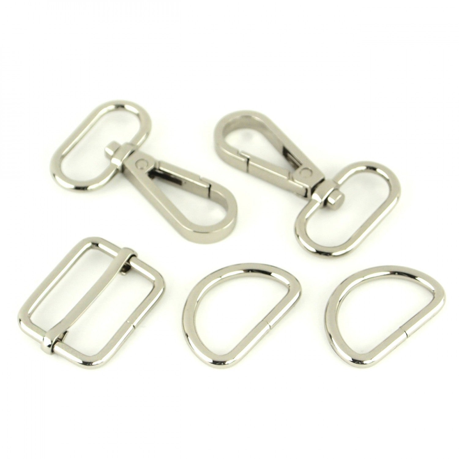 Sallie Tomato Level 3 Basic Hardware Set, 1" - Nickel, 5 pc.