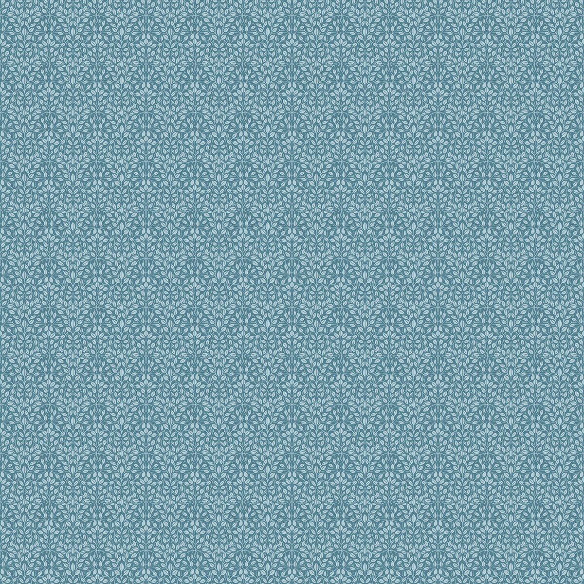 Bramble & Bloom by Katie O'Shea for Figo Fabrics, Leaves, Blue