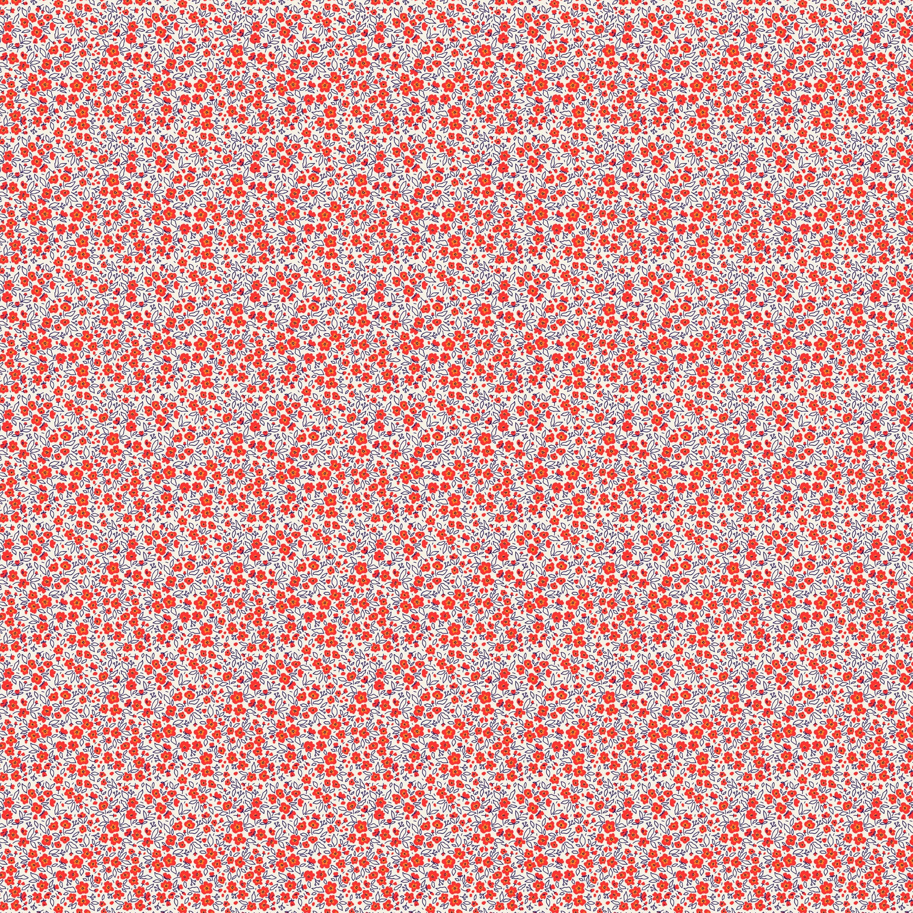 Pocket Posies by Figo Studio, Floral Dapple, Red